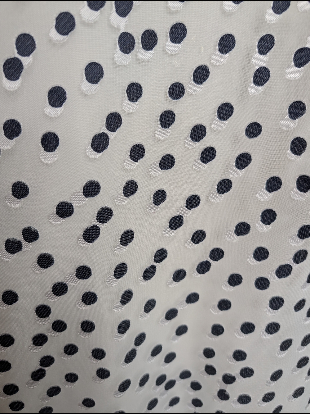 Lauren Ralph Lauren 14 Polka Dot Ruffle Dress White Black Sleeveless Lined - Picture 2 of 6